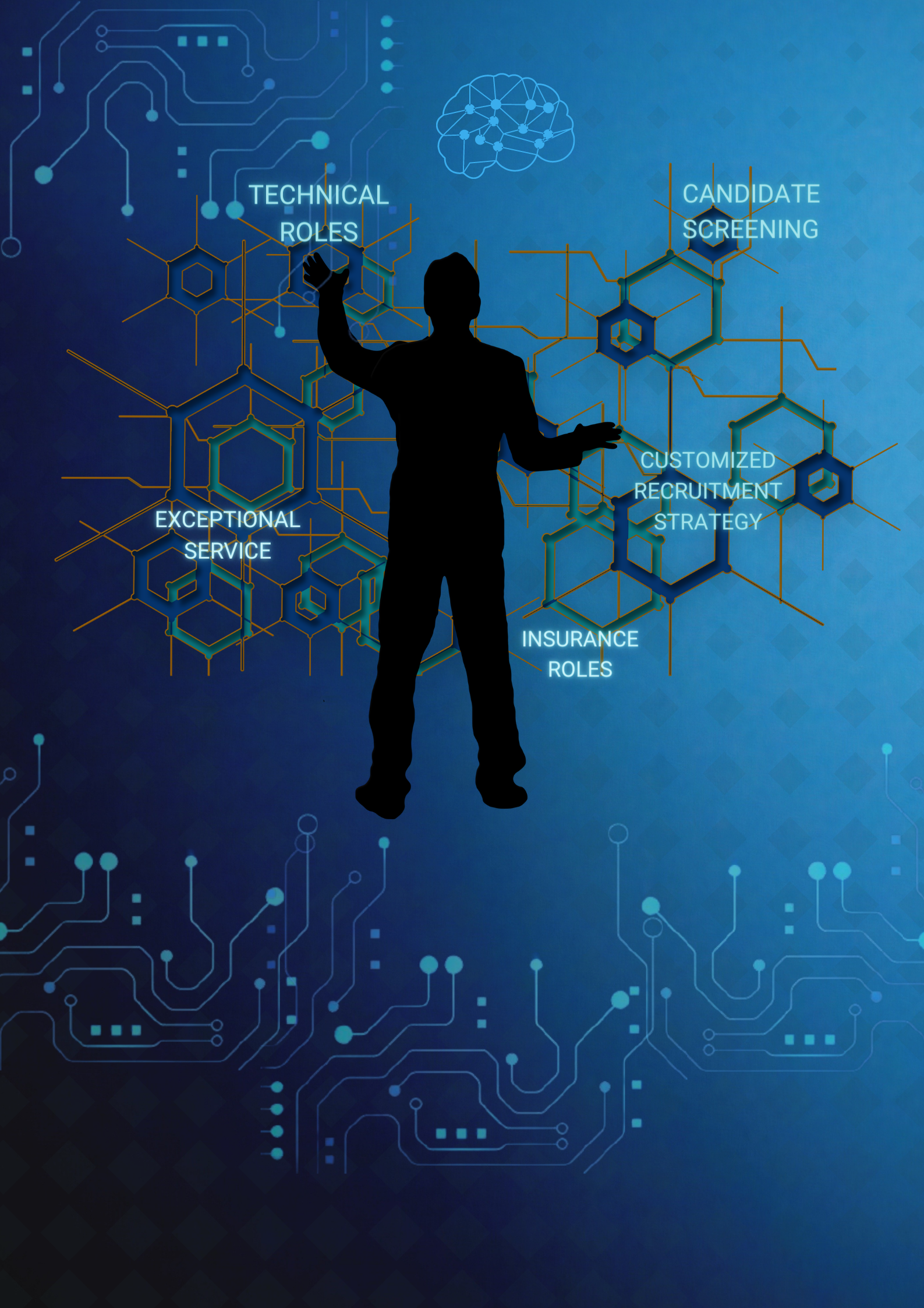 Blue Gradient Technology Poster